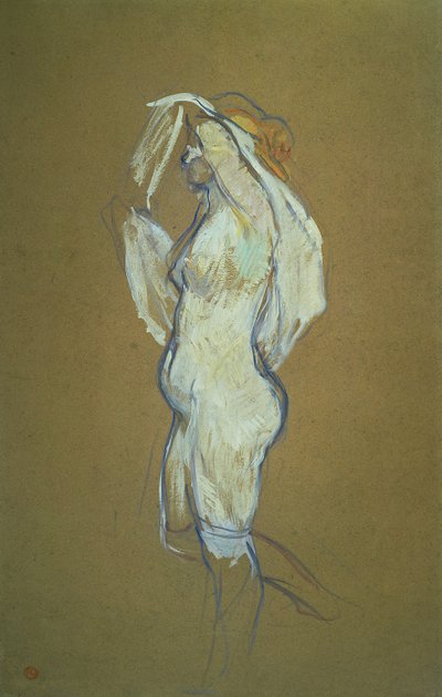 Woman Lifting her Shirt, 1896 by Henri de Toulouse Lautrec